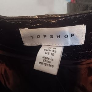 TOPSHOP SKIRT BROWN